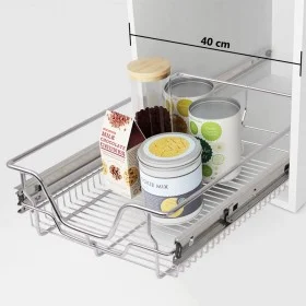 Herausnehmbare Drahtkörbe 2 Stück silber 400 mm von vidaXL, Behälter für Küchenutensilien - Ref: Foro24-50479, Preis: 65,82 €...