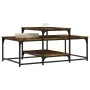 Smoked oak engineered wood coffee table 102x60x45 cm by , Coffee table - Ref: Foro24-835316, Price: 45,25 €, Discount: %
