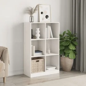 Regal aus massivem weißem Kiefernholz, 70 x 33 x 110 cm von , Bücherregale und Regale - Ref: Foro24-836142, Preis: 117,53 €, ...