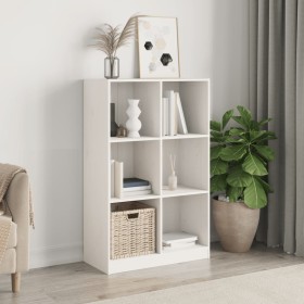 Regal aus massivem weißem Kiefernholz, 70 x 33 x 110 cm von , Bücherregale und Regale - Ref: Foro24-836142, Preis: 119,28 €, ...