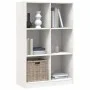 Regal aus massivem weißem Kiefernholz, 70 x 33 x 110 cm von , Bücherregale und Regale - Ref: Foro24-836142, Preis: 117,44 €, ...
