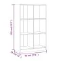 Estantería de madera maciza de pino blanco 70x33x110 cm de , Librerías y estanterías - Ref: Foro24-836142, Precio: 117,53 €, ...