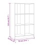 Regal aus massivem weißem Kiefernholz, 70 x 33 x 110 cm von , Bücherregale und Regale - Ref: Foro24-836142, Preis: 119,28 €, ...