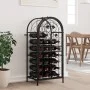 Weinregal für 33 Flaschen, schwarzes Schmiedeeisen, 45 x 36 x 100 cm von , Weinregale - Ref: Foro24-358369, Preis: 95,60 €, R...