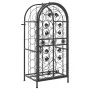 Wine rack for 33 bottles black wrought iron 45x36x100 cm by , Wine racks - Ref: Foro24-358369, Price: 94,89 €, Discount: %