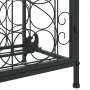 Wine rack for 33 bottles black wrought iron 45x36x100 cm by , Wine racks - Ref: Foro24-358369, Price: 94,89 €, Discount: %