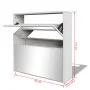 Shoe cabinet 2 levels and white mirror 63x17x67 cm by vidaXL, Shoe racks and shoe organizers - Ref: Foro24-243046, Price: 72,...