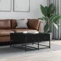 Mesa de centro madera de ingeniería negro 80x80x40 cm de , Mesas de centro - Ref: Foro24-835354, Precio: 55,28 €, Descuento: %