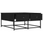Black engineered wood coffee table 80x80x40 cm by , Coffee table - Ref: Foro24-835354, Price: 54,56 €, Discount: %