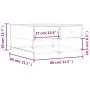 Black engineered wood coffee table 80x80x40 cm by , Coffee table - Ref: Foro24-835354, Price: 54,56 €, Discount: %