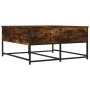 Mesa de centro madera de ingeniería roble ahumado 80x80x40 cm de , Mesas de centro - Ref: Foro24-835356, Precio: 45,71 €, Des...