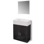 3-teiliges schwarzes Möbel- und Spülset von vidaXL, Badezimmermöbel - Ref: Foro24-272227, Preis: 148,94 €, Rabatt: %