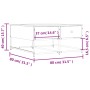 Mesa de centro madera de ingeniería roble ahumado 80x80x40 cm by , Coffee table - Ref: Foro24-835356, Price: 45,97 €, Discoun...