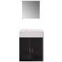 3-teiliges schwarzes Möbel- und Spülset von vidaXL, Badezimmermöbel - Ref: Foro24-272227, Preis: 151,92 €, Rabatt: %