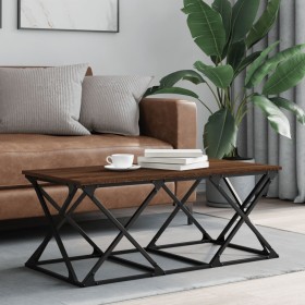 Couchtisch aus braunem Eichensperrholz, 100 x 49 x 40 cm von , Couchtisch - Ref: Foro24-835363, Preis: 52,80 €, Rabatt: %