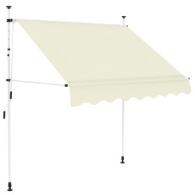 Manuell betriebene einziehbare Markise 150 cm creme von , Markisen - Ref: Foro24-143693, Preis: 72,55 €, Rabatt: %