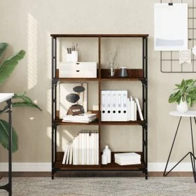 Oak brown engineered wood shelf 78.5x33x117.5 cm by , Bookcases and shelves - Ref: Foro24-835253, Price: 65,73 €, Discount: %