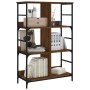 Eichenbraunes Holzwerkstoffregal 78,5 x 33 x 117,5 cm von , Bücherregale und Regale - Ref: Foro24-835253, Preis: 66,56 €, Rab...
