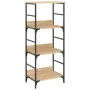 Estantería de madera ingeniería roble Sonoma 50x33x117,5 cm de , Librerías y estanterías - Ref: Foro24-835270, Precio: 47,46 ...