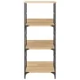 Estantería de madera ingeniería roble Sonoma 50x33x117,5 cm de , Librerías y estanterías - Ref: Foro24-835270, Precio: 47,46 ...