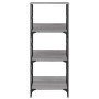 Estantería de madera de ingeniería gris Sonoma 50x33x117,5 cm