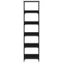 Black engineered wood shelf 50x33x188.5 cm by , Bookcases and shelves - Ref: Foro24-835279, Price: 68,70 €, Discount: %