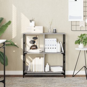 Estantería de madera de ingeniería gris Sonoma 78,5x33x82 cm de , Librerías y estanterías - Ref: Foro24-835247, Precio: 52,38...