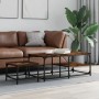Stapelbare Couchtische, 2 Stück, Holzwerkstoff, Raucheiche von , Couchtisch - Ref: Foro24-835396, Preis: 48,32 €, Rabatt: %