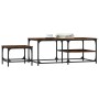 Stapelbare Couchtische, 2 Stück, Holzwerkstoff, Raucheiche von , Couchtisch - Ref: Foro24-835396, Preis: 48,32 €, Rabatt: %