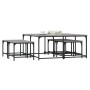 Mesas de centro apilables 5 pzas madera ingeniería gris Sonoma de , Mesas de centro - Ref: Foro24-835337, Precio: 111,62 €, D...