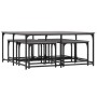 Mesas de centro apilables 5 pzas madera ingeniería gris Sonoma de , Mesas de centro - Ref: Foro24-835337, Precio: 111,62 €, D...