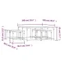 Mesas de centro apilables 5 pzas madera ingeniería gris Sonoma de , Mesas de centro - Ref: Foro24-835337, Precio: 110,23 €, D...