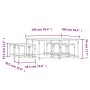 Mesas de centro apilables 5 pzas madera ingeniería gris Sonoma de , Mesas de centro - Ref: Foro24-835337, Precio: 111,62 €, D...