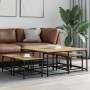 Stapelbare Couchtische 5 Stück aus Holzwerkstoff Sonoma-Eiche von , Couchtisch - Ref: Foro24-835335, Preis: 78,25 €, Rabatt: %