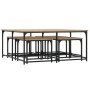Stapelbare Couchtische 5 Stück aus Holzwerkstoff Sonoma-Eiche von , Couchtisch - Ref: Foro24-835335, Preis: 78,25 €, Rabatt: %