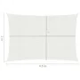 Segelmarkise HDPE weiß 160 g/m² 2x4,5 m von , Sonnenschirme - Ref: Foro24-311230, Preis: 28,58 €, Rabatt: %