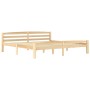 Solid pine wood bed frame 200x200 cm by vidaXL, Beds and slatted bases - Ref: Foro24-322067, Price: 109,66 €, Discount: %