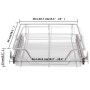 Abnehmbare Drahtwannen 2 Stück silber 500 mm von vidaXL, Behälter für Küchenutensilien - Ref: Foro24-50480, Preis: 67,09 €, R...
