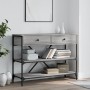 Console table with drawers shelves engineered wood Sonoma gray by , Side tables - Ref: Foro24-833406, Price: 105,78 €, Discou...