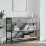 Console table with drawers shelves engineered wood Sonoma gray by , Side tables - Ref: Foro24-833406, Price: 104,16 €, Discou...