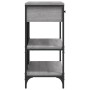 Console table with drawers shelves engineered wood Sonoma gray by , Side tables - Ref: Foro24-833406, Price: 105,78 €, Discou...
