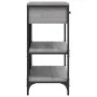 Console table with drawers shelves engineered wood Sonoma gray by , Side tables - Ref: Foro24-833406, Price: 104,16 €, Discou...