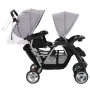 Tandem steel gray and black stroller for 2 children by vidaXL, Baby strollers - Ref: Foro24-10113, Price: 199,84 €, Discount: %
