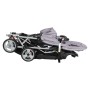 Tandem steel gray and black stroller for 2 children by vidaXL, Baby strollers - Ref: Foro24-10113, Price: 203,53 €, Discount: %