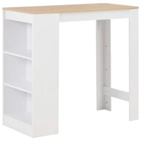 Hoher Küchentisch mit weißem Regal 110x50x103 cm von , Küchen- und Esstische - Ref: Foro24-280215, Preis: 123,65 €, Rabatt: %
