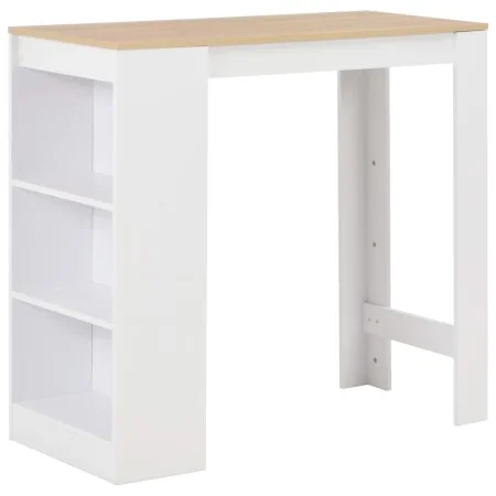 Hoher Küchentisch mit weißem Regal 110x50x103 cm von , Küchen- und Esstische - Ref: Foro24-280215, Preis: 123,61 €, Rabatt: %