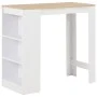 Hoher Küchentisch mit weißem Regal 110x50x103 cm von , Küchen- und Esstische - Ref: Foro24-280215, Preis: 123,61 €, Rabatt: %