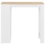 Hoher Küchentisch mit weißem Regal 110x50x103 cm von , Küchen- und Esstische - Ref: Foro24-280215, Preis: 123,61 €, Rabatt: %