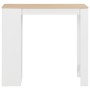 Mesa alta de cocina con estantería blanca 110x50x103 cm by , Kitchen and dining tables - Ref: Foro24-280215, Price: 134,64 €,...