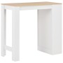 Mesa alta de cocina con estantería blanca 110x50x103 cm by , Kitchen and dining tables - Ref: Foro24-280215, Price: 134,64 €,...
